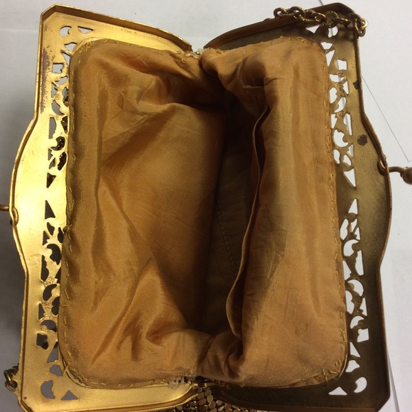 Whiting & Davis gold evening bag - Picture 3 of 3